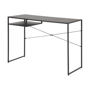 Roy metalen bureau zwart - met opbergvak - 110 x 45 cm Zwart