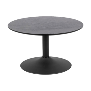 Vino houten salontafel zwart - Ø 70 cm Zwart