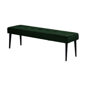 Danique velvet bankje donkergroen - 140 x 38 cm Groen