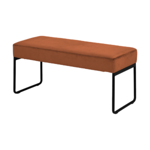 Joes velvet bankje koper - 95 x 38 cm Koper