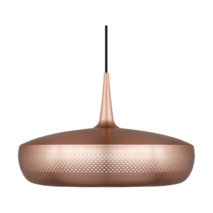 Clava Dine hanglamp brushed copper - met koordset zwart - Ø 43 cm Koper