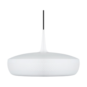 Clava Dine hanglamp matt white - met koordset zwart - Ø 43 cm Wit