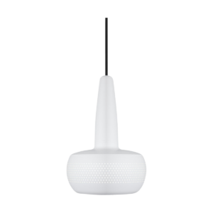 Clava hanglamp matt white - met koordset zwart - Ø 21,5 cm Wit