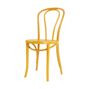Vienna Thonet No. 18 houten bistrostoel geel Geel