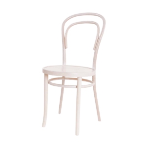 Vienna Thonet No. 14 houten bistrostoel whitewash Wit