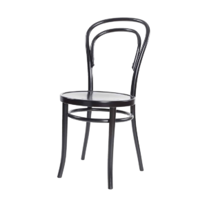 Vienna Thonet No. 14 houten bistrostoel zwart Zwart