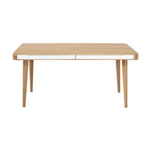 Ena table houten eettafel naturel - 160 x 90 cm Bruin