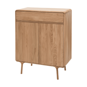Fawn cabinet houten opbergkast naturel - 90 x 110 cm Bruin