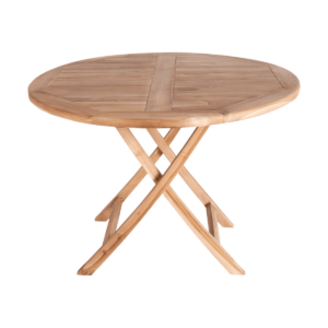 Jane inklapbare houten tuintafel - Ø 100 x 75 cm Bruin