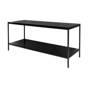 Karen houten wandkast zwart - 100 x 36 cm Zwart