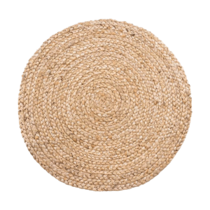 Milly jute placemat naturel - set van 4 - Ø 38 cm Zand