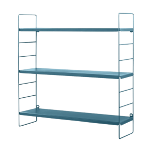 Mirte metalen wandrek blauw - 58 x 58 cm Blauw