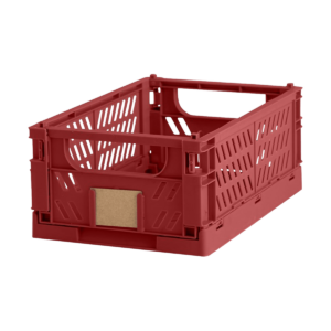 Luuk opvouwbaar krat rood - 25 x 16,5 cm Rood
