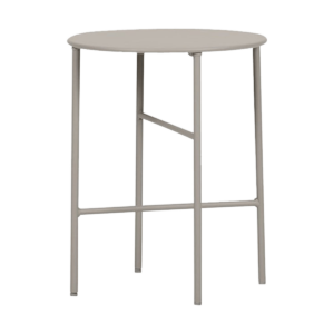 Mila metalen tuin bijzettafel grijs - Ø 40 cm Grijs