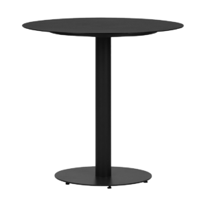 Sieb metalen tuintafel zwart - Ø70 x 72 cm Zwart