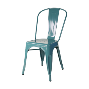 Metalen eetkamerstoel zee blauw Blauw