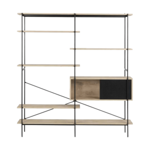Nik houten wandkast naturel - 172 x 188 cm Bruin