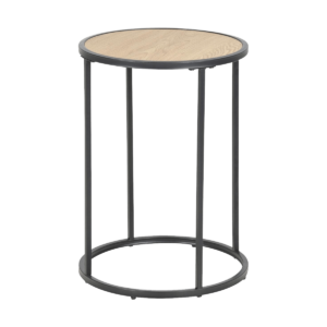 Vic ronde houten bijzettafel naturel - Ø 40 cm Bruin