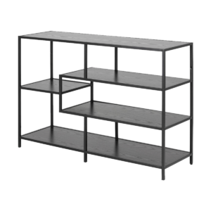 Vic houten open kast zwart - 114 x 78 cm Zwart