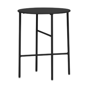 Mila metalen tuin bijzettafel zwart - Ø 40 cm Zwart