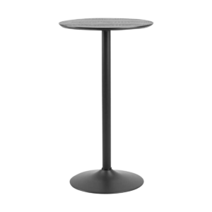 Vino houten bartafel zwart - Ø 60 cm Zwart