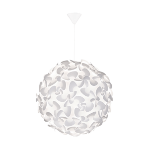 Lora Medium hanglamp white - met koordset wit - Ø 45 cm Wit