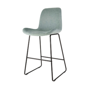 Nino barkruk zacht groen - zwart onderstel - 65 cm Groen