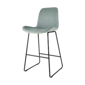 Nino barkruk zacht groen - zwart onderstel - 75 cm Groen