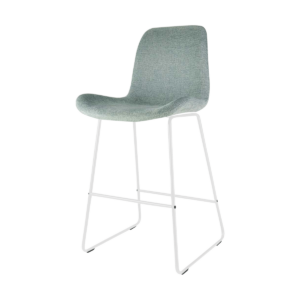 Nino barkruk zacht groen - wit onderstel - 65 cm Groen