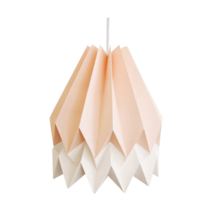 Origami Duo lampenkap - Papier -  Ø 30 cm - Roze en wit Roze