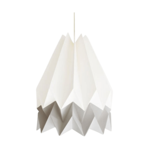 Origami Hanglamp - Duo - Wit & Grijs - Koordset wit Wit