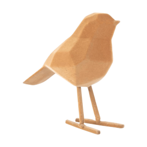 Bird decoratief beeldje - Okergeel Geel