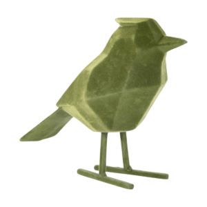 Bird decoratief beeldje - Groot - Groen Groen