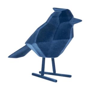 Bird decoratief beeldje - Groot - Blauw Blauw