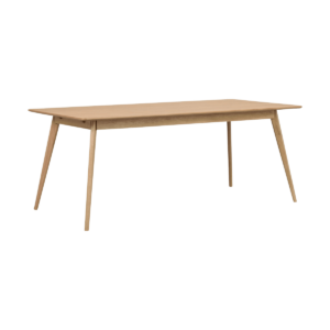 Yumi verlengbare houten eettafel naturel - 190 x 90 cm Bruin