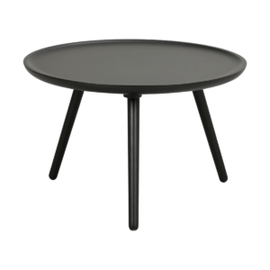 Daisy houten salontafel zwart - Ø 55 cm Zwart