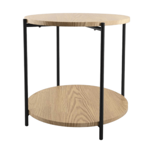 Lina houten salontafel naturel - Ø 55 cm Bruin