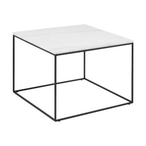 Nina marmeren salontafel wit - 60 x 60 cm Wit