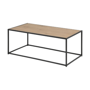 Vic houten salontafel naturel - 100 x 50 cm Bruin