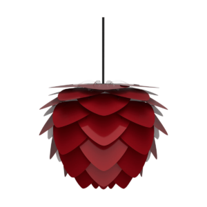 Aluvia Mini hanglamp ruby red - met koordset zwart - Ø 40 cm Rood