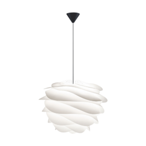 Carmina Medium hanglamp white - met koordset zwart - Ø 48 cm Wit