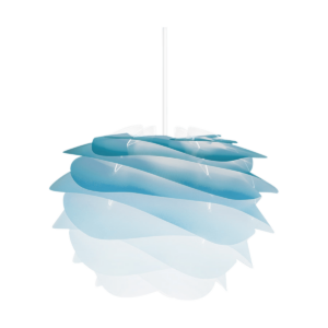 Carmina Mini hanglamp azure blauw - met koordset wit - Ø 32 cm Blauw