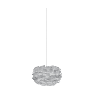 Eos Micro hanglamp light grey - met koordset wit - Ø 22 cm Grijs