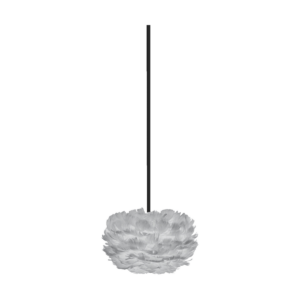 Eos Micro hanglamp light grey - met koordset zwart - Ø 22 cm Grijs