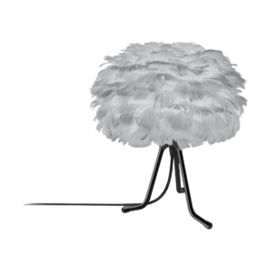 Eos Micro tafellamp light grey - met verstelbare tafelstandaard zwart - Ø 22 cm Grijs