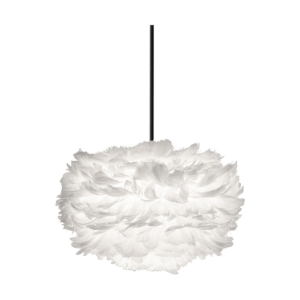 Eos Mini hanglamp white - met koordset zwart - Ø 35 cm Wit