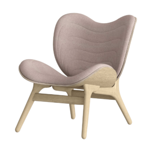 A Conversation Piece houten fauteuil dusty rose Roze