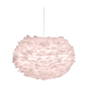 Eos Medium hanglamp light rose - met koordset wit - Ø 45 cm Roze