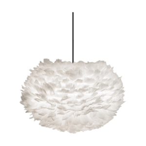 Eos Medium hanglamp white - met koordset zwart - Ø 45 cm Wit