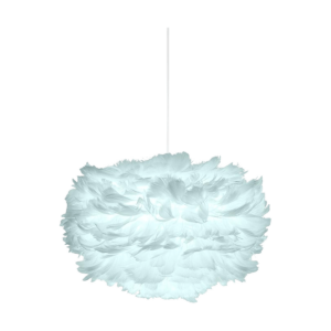 Eos Mini hanglamp light blue - met koordset wit - Ø 35 cm Blauw
